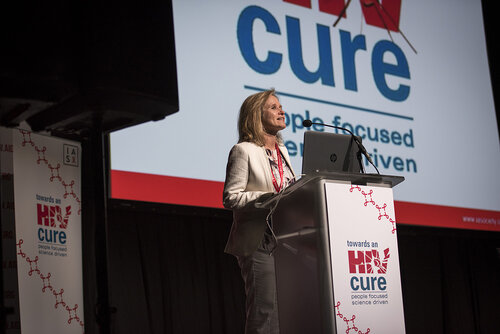 21st International AIDS Conference (AIDS 2016), Durban, South Africa.
Photo shows Sharon Lewin, Doherty Institute, The University of Melbourne, Australia, speaking at the Towards A Cure Symposium session.
Photo©International AIDS Society/Steve Forrest/Workers' Photos