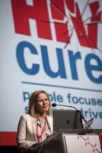 21st International AIDS Conference (AIDS 2016), Durban, South Africa.
Photo shows Sharon Lewin, Doherty Institute, The University of Melbourne, Australia, speaking at the Towards A Cure Symposium session.
Photo©International AIDS Society/Steve Forrest/Workers' Photos
