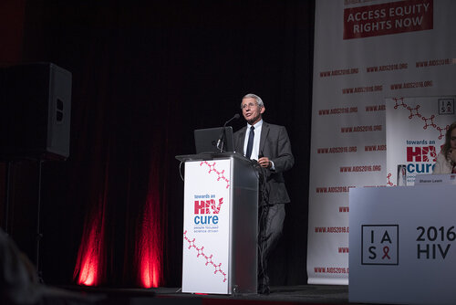21st International AIDS Conference (AIDS 2016), Durban, South Africa.
Photo shows Anthony Fauci, National Institutes of Health (NIH), United States, speaking at the Towards A Cure Symposium session.
Photo©International AIDS Society/Steve Forrest/Workers' Photos