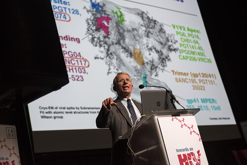 21st International AIDS Conference (AIDS 2016), Durban, South Africa.
Photo shows Anthony Fauci, National Institutes of Health (NIH), United States, speaking at the Towards A Cure Symposium session.
Photo©International AIDS Society/Steve Forrest/Workers' Photos