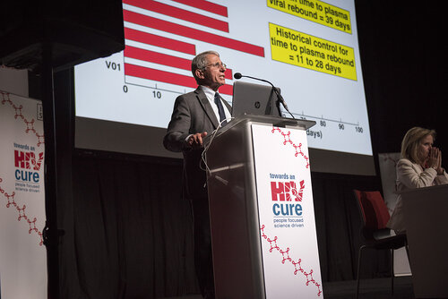 21st International AIDS Conference (AIDS 2016), Durban, South Africa.
Photo shows Anthony Fauci, National Institutes of Health (NIH), United States, speaking at the Towards A Cure Symposium session.
Photo©International AIDS Society/Steve Forrest/Workers' Photos