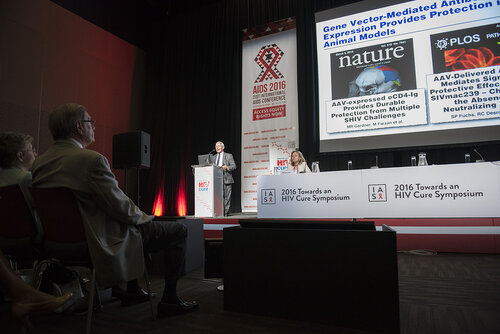 21st International AIDS Conference (AIDS 2016), Durban, South Africa.
Photo shows Anthony Fauci, National Institutes of Health (NIH), United States, speaking at the Towards A Cure Symposium session.
Photo©International AIDS Society/Steve Forrest/Workers' Photos