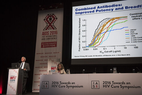 21st International AIDS Conference (AIDS 2016), Durban, South Africa.
Photo shows Anthony Fauci, National Institutes of Health (NIH), United States, speaking at the Towards A Cure Symposium session.
Photo©International AIDS Society/Steve Forrest/Workers' Photos