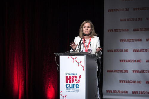 21st International AIDS Conference (AIDS 2016), Durban, South Africa.
Photo shows Sharon Lewin speaking at the Towards a HIV Cure: Engaging the Community.
Photo©International AIDS Society/Steve Forrest/Workers' Photos
