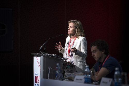 21st International AIDS Conference (AIDS 2016), Durban, South Africa.
Photo shows Sharon Lewin speaking at the Towards a HIV Cure: Engaging the Community.
Photo©International AIDS Society/Steve Forrest/Workers' Photos