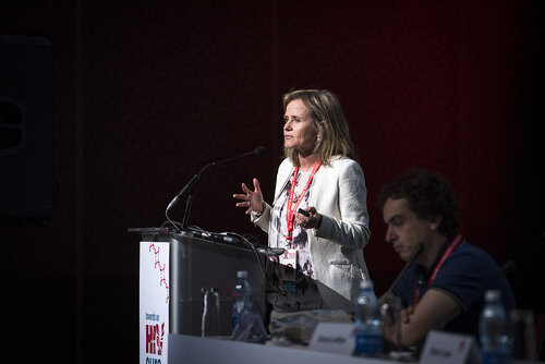 21st International AIDS Conference (AIDS 2016), Durban, South Africa.
Photo shows Sharon Lewin speaking at the Towards a HIV Cure: Engaging the Community.
Photo©International AIDS Society/Steve Forrest/Workers' Photos