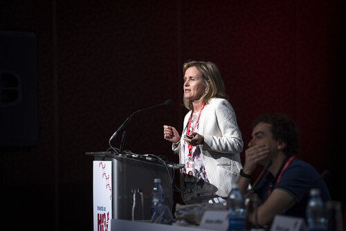 21st International AIDS Conference (AIDS 2016), Durban, South Africa.
Photo shows Sharon Lewin speaking at the Towards a HIV Cure: Engaging the Community.
Photo©International AIDS Society/Steve Forrest/Workers' Photos