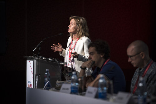 21st International AIDS Conference (AIDS 2016), Durban, South Africa.
Photo shows Sharon Lewin speaking at the Towards a HIV Cure: Engaging the Community.
Photo©International AIDS Society/Steve Forrest/Workers' Photos
