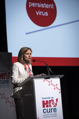 21st International AIDS Conference (AIDS 2016), Durban, South Africa.
Photo shows Sharon Lewin speaking at the Towards a HIV Cure: Engaging the Community.
Photo©International AIDS Society/Steve Forrest/Workers' Photos