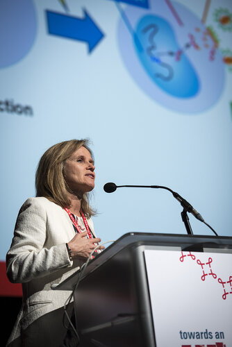 21st International AIDS Conference (AIDS 2016), Durban, South Africa.
Photo shows Sharon Lewin speaking at the Towards a HIV Cure: Engaging the Community.
Photo©International AIDS Society/Steve Forrest/Workers' Photos