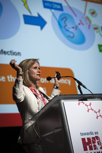 21st International AIDS Conference (AIDS 2016), Durban, South Africa.
Photo shows Sharon Lewin speaking at the Towards a HIV Cure: Engaging the Community.
Photo©International AIDS Society/Steve Forrest/Workers' Photos