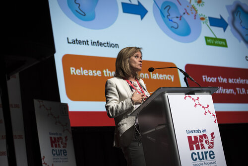 21st International AIDS Conference (AIDS 2016), Durban, South Africa.
Photo shows Sharon Lewin speaking at the Towards a HIV Cure: Engaging the Community.
Photo©International AIDS Society/Steve Forrest/Workers' Photos