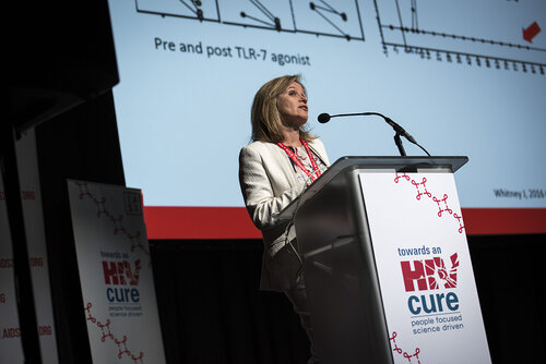 21st International AIDS Conference (AIDS 2016), Durban, South Africa.
Photo shows Sharon Lewin speaking at the Towards a HIV Cure: Engaging the Community.
Photo©International AIDS Society/Steve Forrest/Workers' Photos