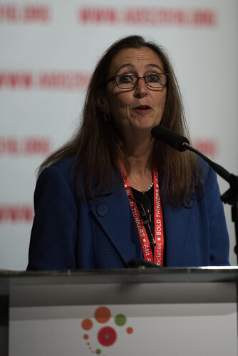 21st International AIDS Conference (AIDS 2016), Durban, South Africa.
Photo shows: TB2016 - Plenaries and Breakouts.  Chair: Valerie Mizrahi, University of Cape Town. Photo©International AIDS Society/Marcus Rose