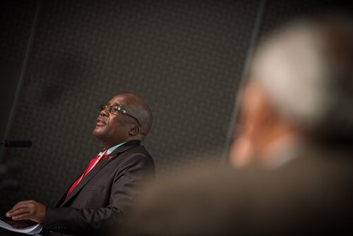 21st International AIDS Conference (AIDS 2016), Durban, South Africa.
Photo shows: TB2016 - Plenaries and Breakouts. Welcome Address given by
Aaron Motsoaledi, Minister of Health. Photo©International AIDS Society/Marcus Rose