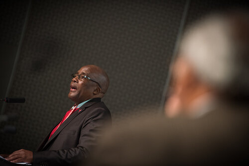 21st International AIDS Conference (AIDS 2016), Durban, South Africa.
Photo shows: TB2016 - Plenaries and Breakouts. Welcome Address given by
Aaron Motsoaledi, Minister of Health. Photo©International AIDS Society/Marcus Rose