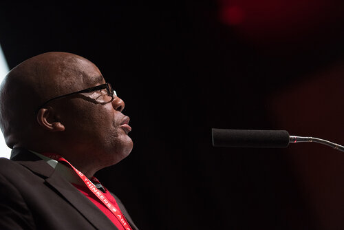 21st International AIDS Conference (AIDS 2016), Durban, South Africa.
Photo shows: TB2016 - Plenaries and Breakouts. Welcome Address given by
Aaron Motsoaledi, Minister of Health. Photo©International AIDS Society/Marcus Rose