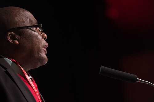 21st International AIDS Conference (AIDS 2016), Durban, South Africa.
Photo shows: TB2016 - Plenaries and Breakouts. Welcome Address given by
Aaron Motsoaledi, Minister of Health. Photo©International AIDS Society/Marcus Rose