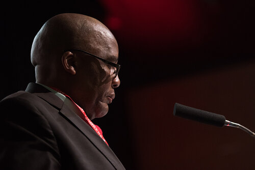 21st International AIDS Conference (AIDS 2016), Durban, South Africa.
Photo shows: TB2016 - Plenaries and Breakouts. Welcome Address given by
Aaron Motsoaledi, Minister of Health. Photo©International AIDS Society/Marcus Rose