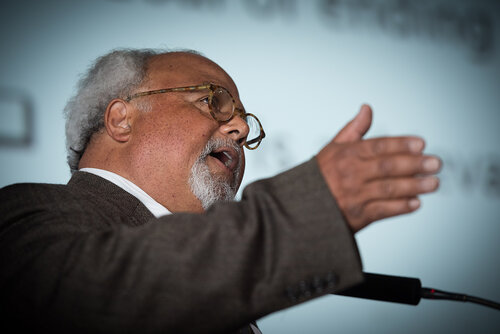 21st International AIDS Conference (AIDS 2016), Durban, South Africa.
Photo shows: TB2016 - Plenaries and Breakouts. Eric Goosby, University of California San Francisco, United States. Photo©International AIDS Society/Marcus Rose