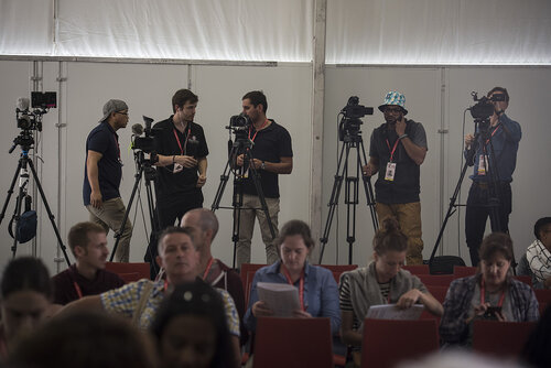 21st International AIDS Conference (AIDS 2016), Durban, South Africa.
Photo shows the Towards an HIV Cure Press Conference.
Photo©International AIDS Society/Steve Forrest/Workers' Photos