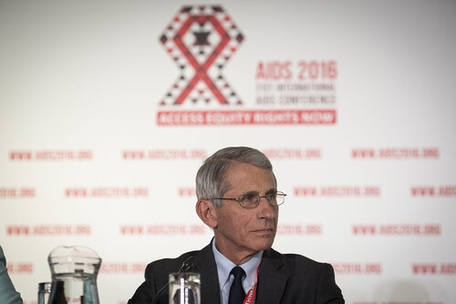 21st International AIDS Conference (AIDS 2016), Durban, South Africa.
Photo shows Anthony Fauci, M.D. NIAID Director, speaking at the Towards an HIV Cure Press Conference.
Photo©International AIDS Society/Steve Forrest/Workers' Photos
