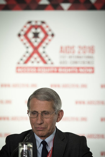 21st International AIDS Conference (AIDS 2016), Durban, South Africa.
Photo shows Anthony Fauci, M.D. NIAID Director, speaking at the Towards an HIV Cure Press Conference.
Photo©International AIDS Society/Steve Forrest/Workers' Photos