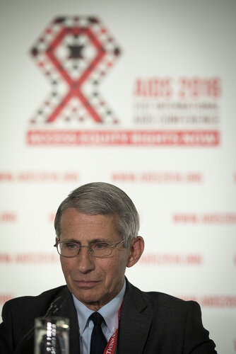 21st International AIDS Conference (AIDS 2016), Durban, South Africa.
Photo shows Anthony Fauci, M.D. NIAID Director, speaking at the Towards an HIV Cure Press Conference.
Photo©International AIDS Society/Steve Forrest/Workers' Photos