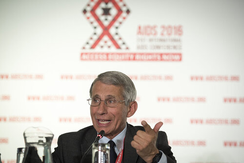 21st International AIDS Conference (AIDS 2016), Durban, South Africa.
Photo shows Anthony Fauci, M.D. NIAID Director, speaking at the Towards an HIV Cure Press Conference.
Photo©International AIDS Society/Steve Forrest/Workers' Photos