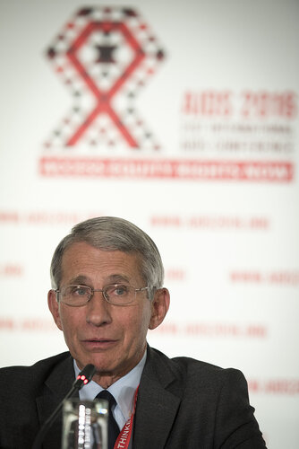 21st International AIDS Conference (AIDS 2016), Durban, South Africa.
Photo shows Anthony Fauci, M.D. NIAID Director, speaking at the Towards an HIV Cure Press Conference.
Photo©International AIDS Society/Steve Forrest/Workers' Photos