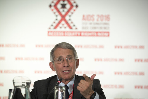 21st International AIDS Conference (AIDS 2016), Durban, South Africa.
Photo shows Anthony Fauci, M.D. NIAID Director, speaking at the Towards an HIV Cure Press Conference.
Photo©International AIDS Society/Steve Forrest/Workers' Photos