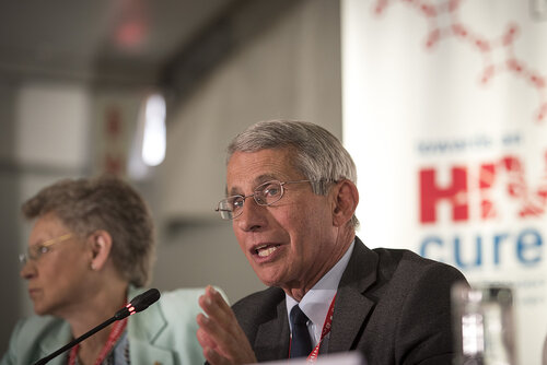 21st International AIDS Conference (AIDS 2016), Durban, South Africa.
Photo shows Anthony Fauci, M.D. NIAID Director, speaking at the Towards an HIV Cure Press Conference.
Photo©International AIDS Society/Steve Forrest/Workers' Photos