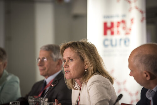 21st International AIDS Conference (AIDS 2016), Durban, South Africa.
Photo shows Sharon Lewin, The Doherty Institute, Australia, speaking at the Towards an HIV Cure Press Conference.
Photo©International AIDS Society/Steve Forrest/Workers' Photos