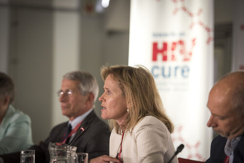 21st International AIDS Conference (AIDS 2016), Durban, South Africa.
Photo shows Sharon Lewin, The Doherty Institute, University of Melbourne, Australia, speaking at the Towards an HIV Cure Press Conference.
Photo©International AIDS Society/Steve Forrest/Workers' Photos