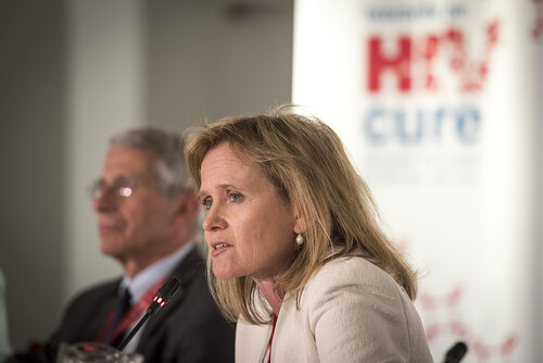 21st International AIDS Conference (AIDS 2016), Durban, South Africa.
Photo shows Sharon Lewin, The Doherty Institute, University of Melbourne, Australia, speaking at the Towards an HIV Cure Press Conference.
Photo©International AIDS Society/Steve Forrest/Workers' Photos