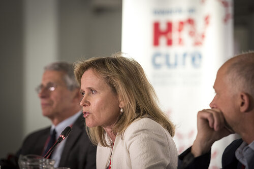 21st International AIDS Conference (AIDS 2016), Durban, South Africa.
Photo shows Sharon Lewin, The Doherty Institute, University of Melbourne, Australia, speaking at the Towards an HIV Cure Press Conference.
Photo©International AIDS Society/Steve Forrest/Workers' Photos