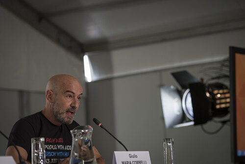 21st International AIDS Conference (AIDS 2016), Durban, South Africa.
Photo shows Giulio Maria Corbelli, European AIDS Treatment Group, at the Towards an HIV Cure Press Conference.
Photo©International AIDS Society/Steve Forrest/Workers' Photos