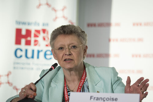 21st International AIDS Conference (AIDS 2016), Durban, South Africa.
Photo shows Françoise Barré-Sinoussi, Institut Pasteur, France, speaking at the Towards an HIV Cure Press Conference.
Photo©International AIDS Society/Steve Forrest/Workers' Photos