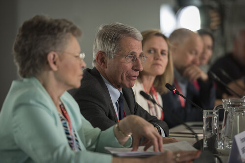 21st International AIDS Conference (AIDS 2016), Durban, South Africa.
Photo shows Anthony Fauci, M.D.
NIAID Director, speaking at the Towards an HIV Cure Press Conference.
Photo©International AIDS Society/Steve Forrest/Workers' Photos