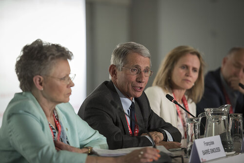 21st International AIDS Conference (AIDS 2016), Durban, South Africa.
Photo shows Anthony Fauci, M.D.
NIAID Director, speaking at the Towards an HIV Cure Press Conference.
Photo©International AIDS Society/Steve Forrest/Workers' Photos