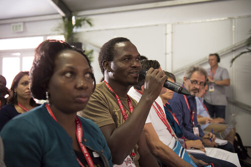 21st International AIDS Conference (AIDS 2016), Durban, South Africa.
Photo shows the Towards an HIV Cure Press Conference.
Photo©International AIDS Society/Steve Forrest/Workers' Photos