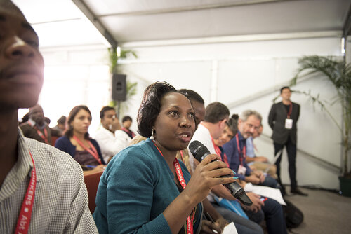 21st International AIDS Conference (AIDS 2016), Durban, South Africa.
Photo shows the Towards an HIV Cure Press Conference.
Photo©International AIDS Society/Steve Forrest/Workers' Photos
