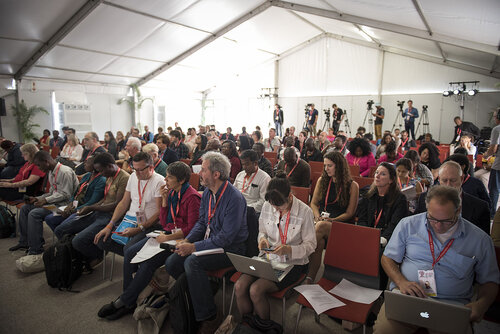 21st International AIDS Conference (AIDS 2016), Durban, South Africa.
Photo shows the Towards an HIV Cure Press Conference.
Photo©International AIDS Society/Steve Forrest/Workers' Photos