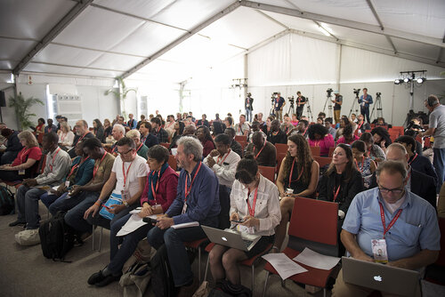 21st International AIDS Conference (AIDS 2016), Durban, South Africa.
Photo shows the Towards an HIV Cure Press Conference.
Photo©International AIDS Society/Steve Forrest/Workers' Photos