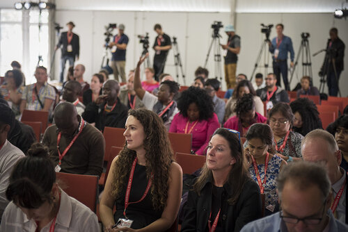 21st International AIDS Conference (AIDS 2016), Durban, South Africa.
Photo shows the Towards an HIV Cure Press Conference.
Photo©International AIDS Society/Steve Forrest/Workers' Photos