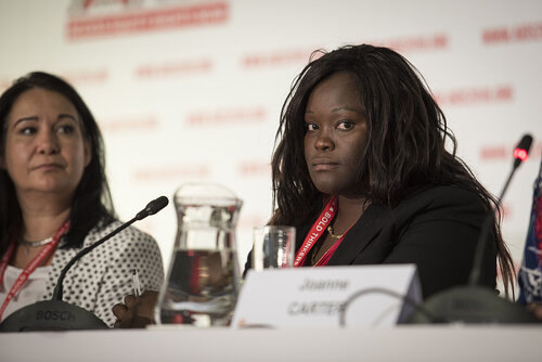 21st International AIDS Conference (AIDS 2016), Durban, South Africa.
Photo shows TB2016 Press Conference.
Photo©International AIDS Society/Steve Forrest/Workers' Photos