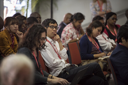 21st International AIDS Conference (AIDS 2016), Durban, South Africa.
Photo shows TB2016 Press Conference.
Photo©International AIDS Society/Steve Forrest/Workers' Photos