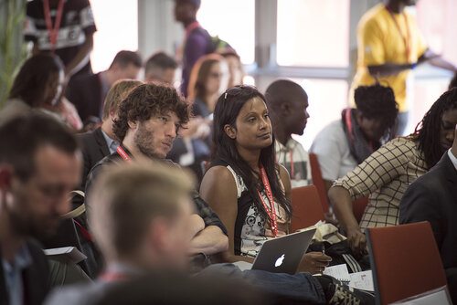 21st International AIDS Conference (AIDS 2016), Durban, South Africa.
Photo shows TB2016 Press Conference.
Photo©International AIDS Society/Steve Forrest/Workers' Photos