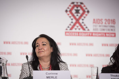 21st International AIDS Conference (AIDS 2016), Durban, South Africa.
Photo shows Corinne Merle, World Health Organisation, speaking at the TB2016 Press Conference.
Photo©International AIDS Society/Steve Forrest/Workers' Photos