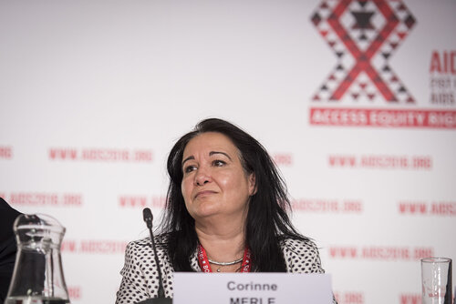 21st International AIDS Conference (AIDS 2016), Durban, South Africa.
Photo shows Corinne Merle, World Health Organisation, speaking at the TB2016 Press Conference.
Photo©International AIDS Society/Steve Forrest/Workers' Photos